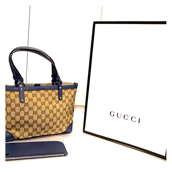 Used Authentic Gucci Small GG Craft Tote - Picture 1 of 15